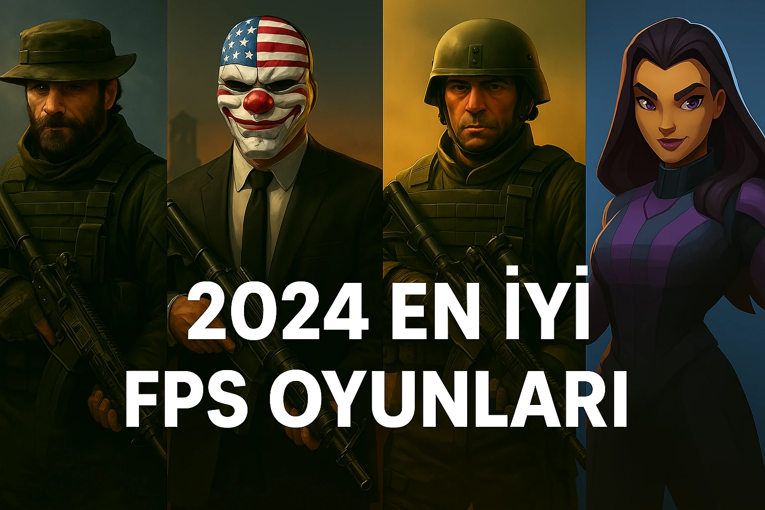 Taktiksel bir askeri birlik üyesi, savaşın ortasında keskin nişancı tüfeğiyle enkazlar arasında pusuya yatmış. Arka planda yanan binalar ve çatışma sahneleri görülüyor.